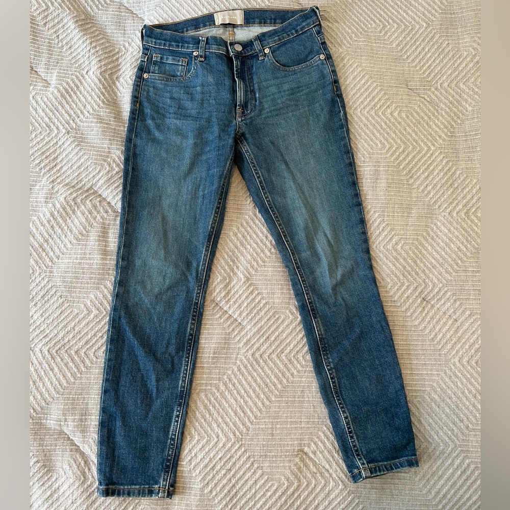 The Mid-Rise Skinny Jean (Ankle) - Mid Blue